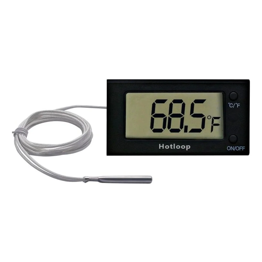 Hotloop Digital Oven Thermometer OS Kitchen Tool Black LCD Display Probe Wire